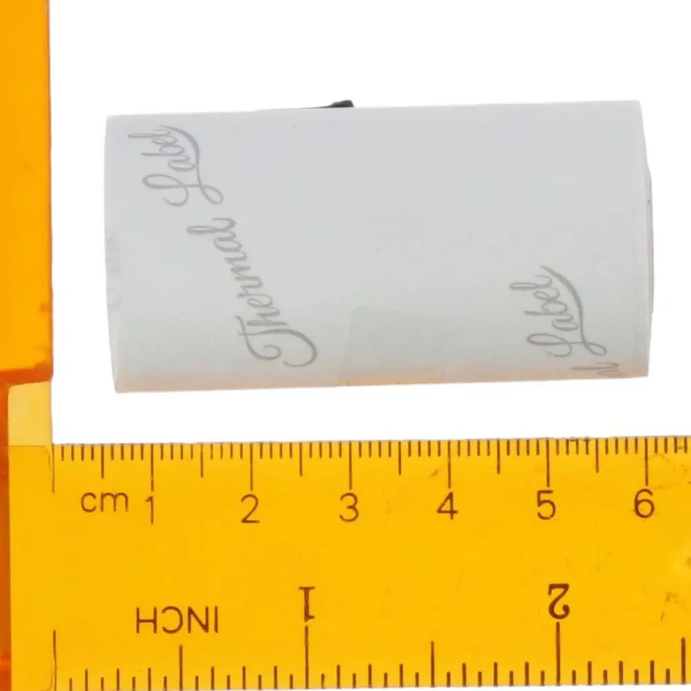 Етикети за печат 50 мм * 3,5 м Лилава хартия 3 ролка Етикети за термопринтера Офис