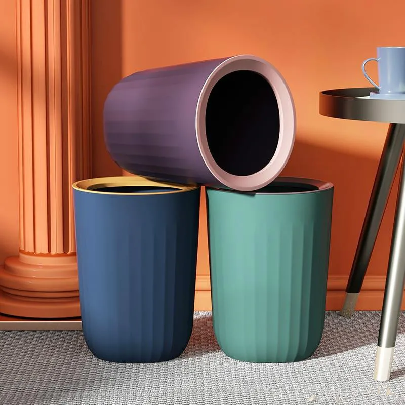 4 цветни пластмасови творчески кошници за боклук в скандинавски цветовото стил за дома, за банята, дневната, боклук резервоарите за съхранение на боклук.