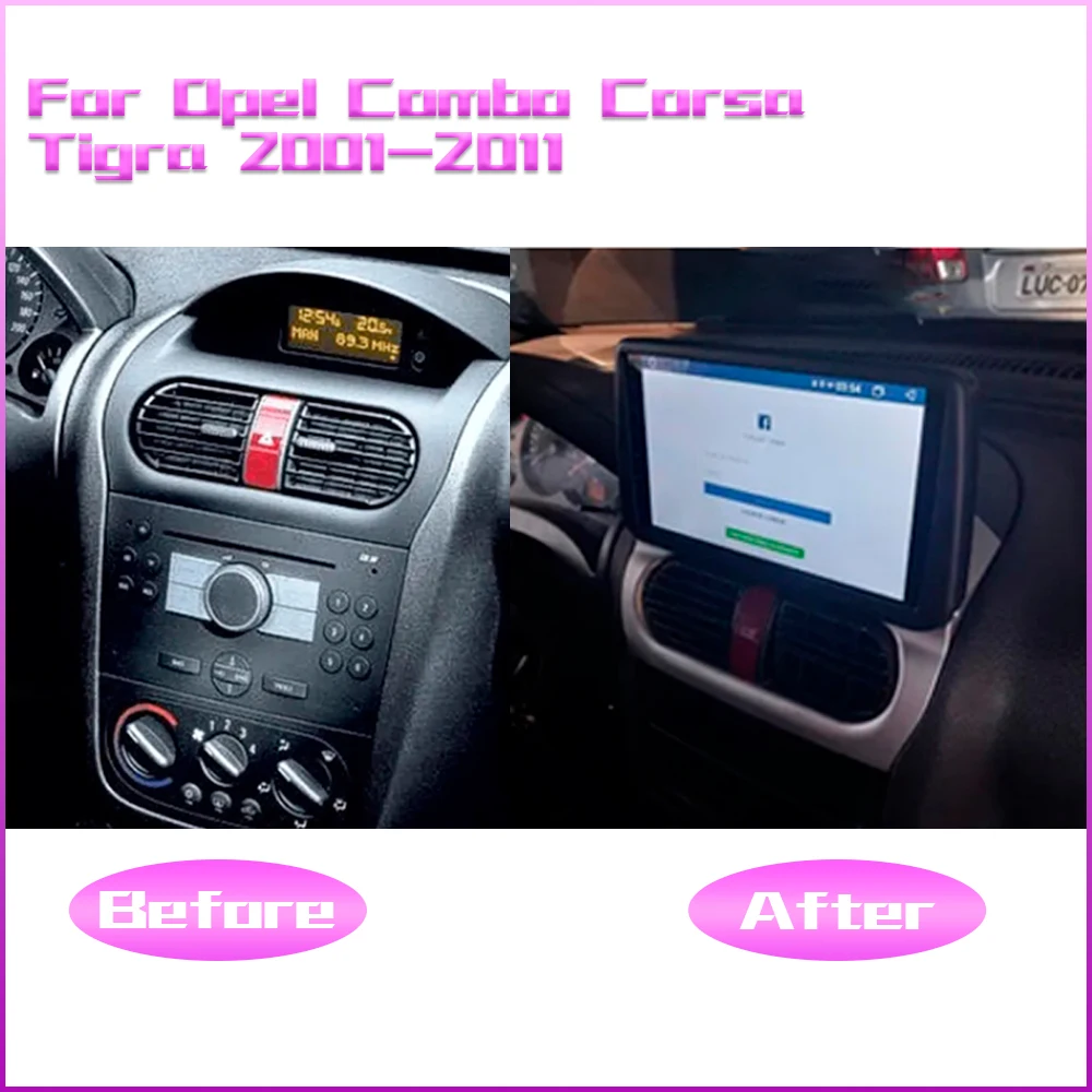 Android13 Стерео Радио Екран За Opel Combo Corsa Tigra 2001-2011 Авторадио Мултимедиен DVD, БЕЗ да се 2DIN Автомобилен Плейър GPS Навигация