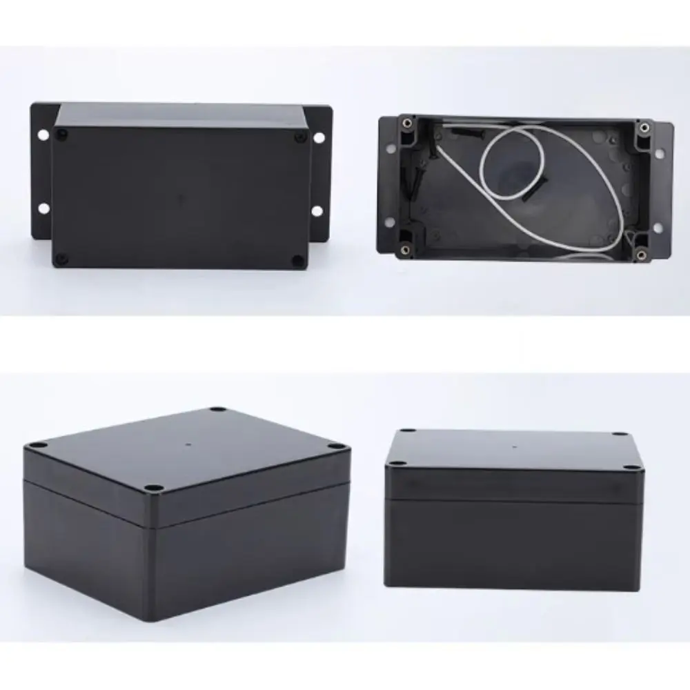 Корпус от ABS-пластмаса водоустойчив черен цвят, направен със собствените си ръце, трислоен кутия за електронни проекти, захранване за ел. уреди.