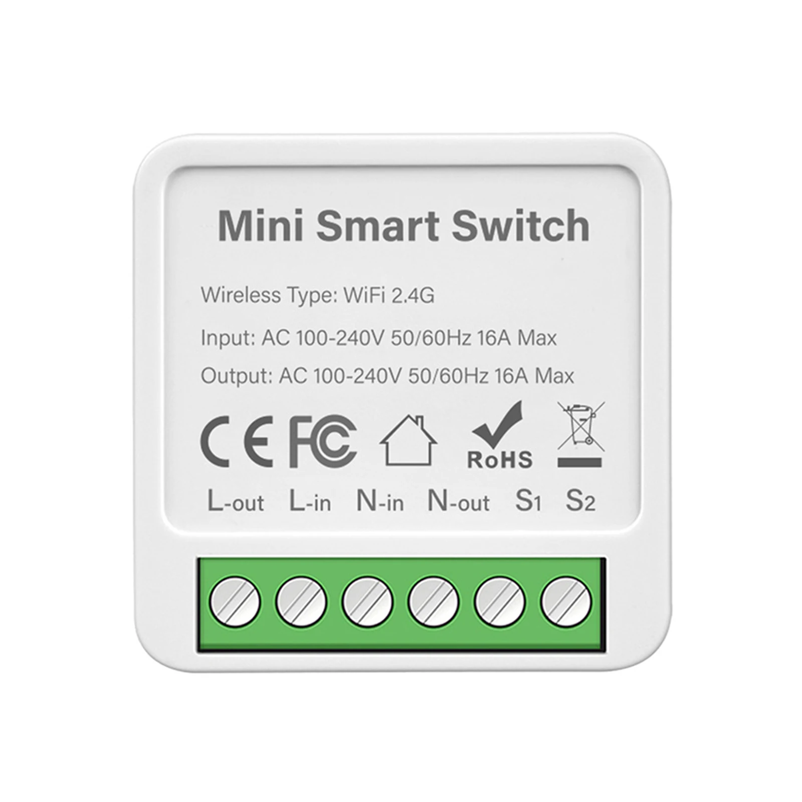 1 ~ 5ШТ Sasha 16A Wifi Mini Smart Switch Light 220V Поддържа 2-лентов модул за автоматизиране на времето за управление на Заявление за Алекса Home