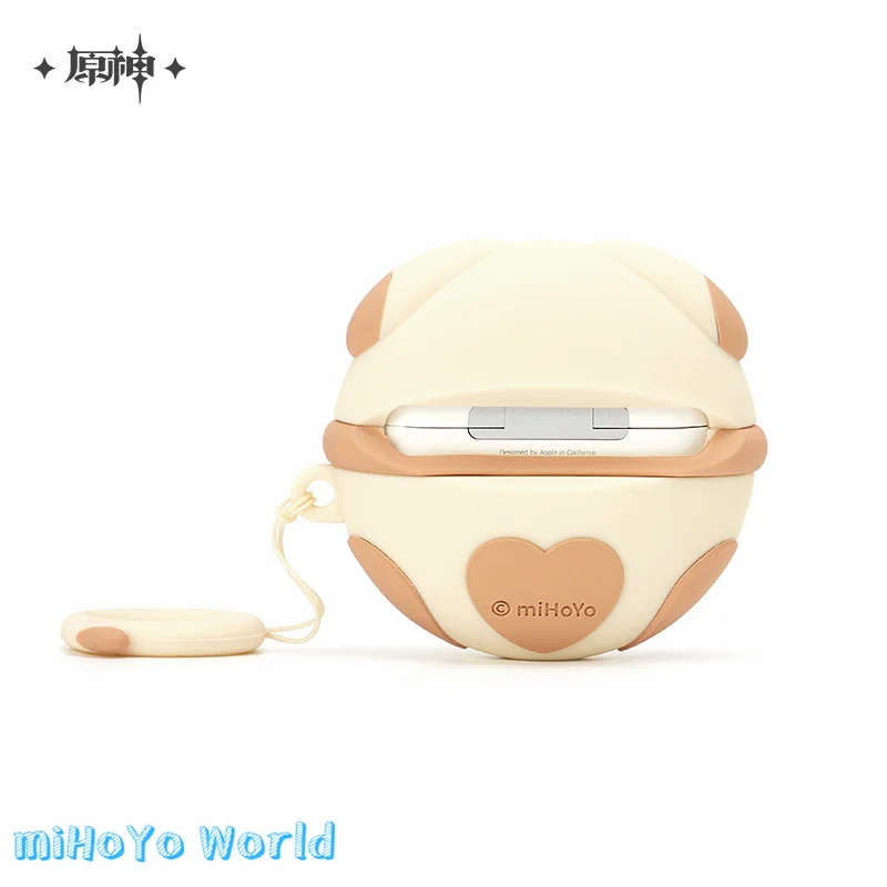 Официалната игра miHoYo Genshin Impact Guoba, сладък калъф за слушалки, силиконов защитен калъф Guoba за слушалки Airpods Pro.