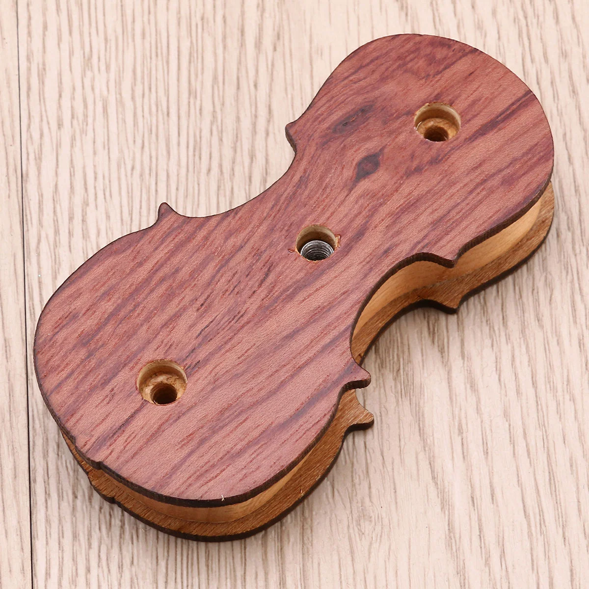 Закачалка за цигулка, монтиране на стена за домашно студио, кука за цигулка DEDO (цвят махагон)